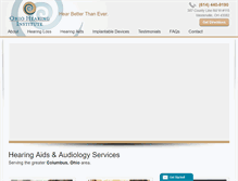 Tablet Screenshot of ohiohearing.org